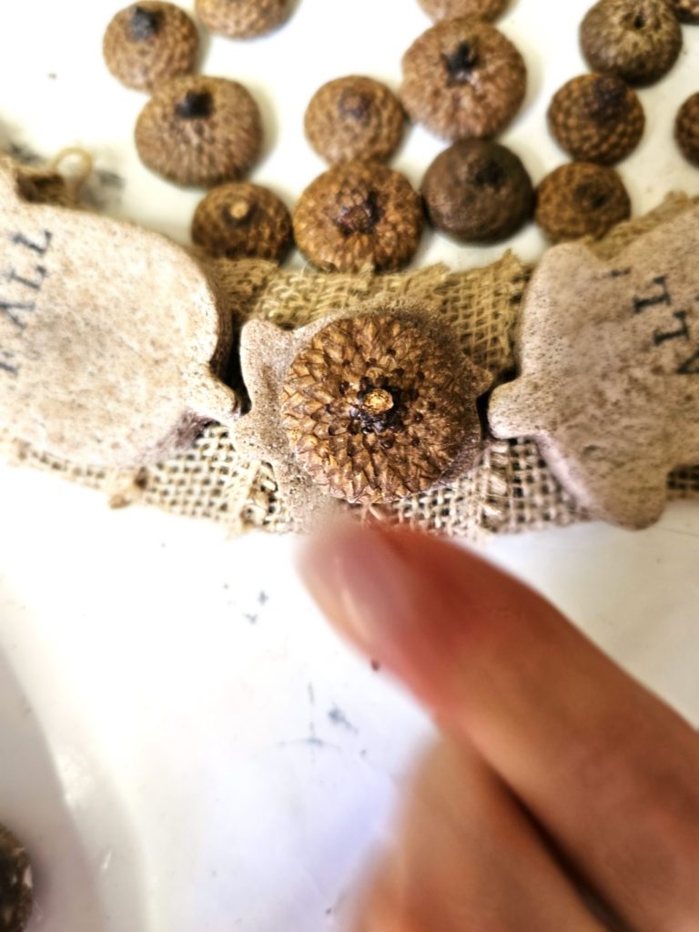 diy-fall-salt-dough-wreath-for-easy-cozy-decor-acorn-cap-glued