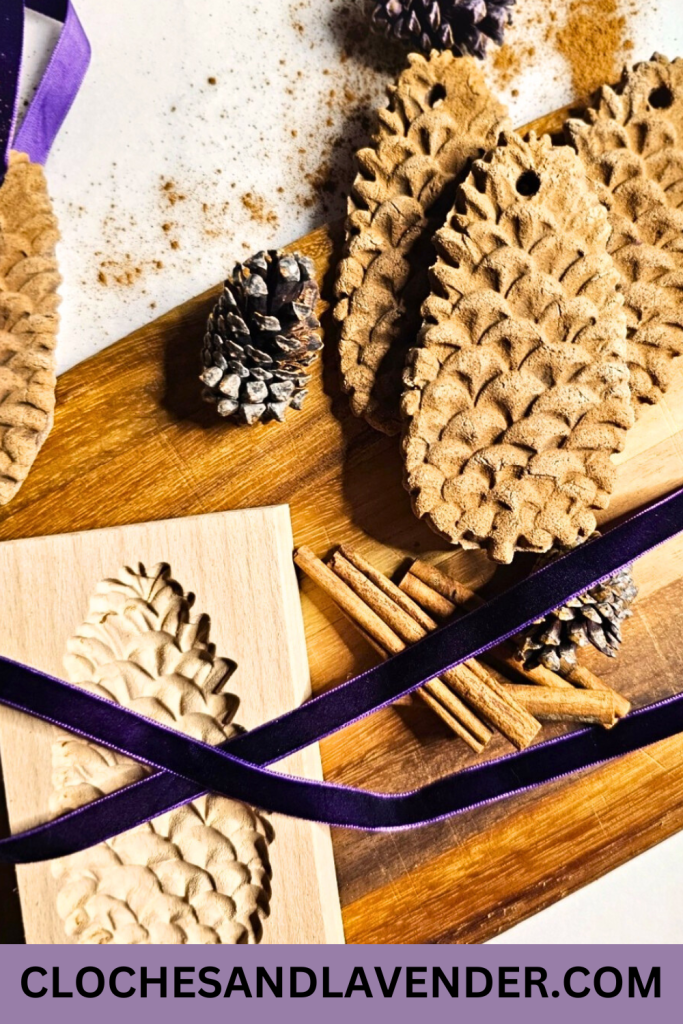 MOLDED CINNAMON SALT DOUGH ORNAMENTS PIN