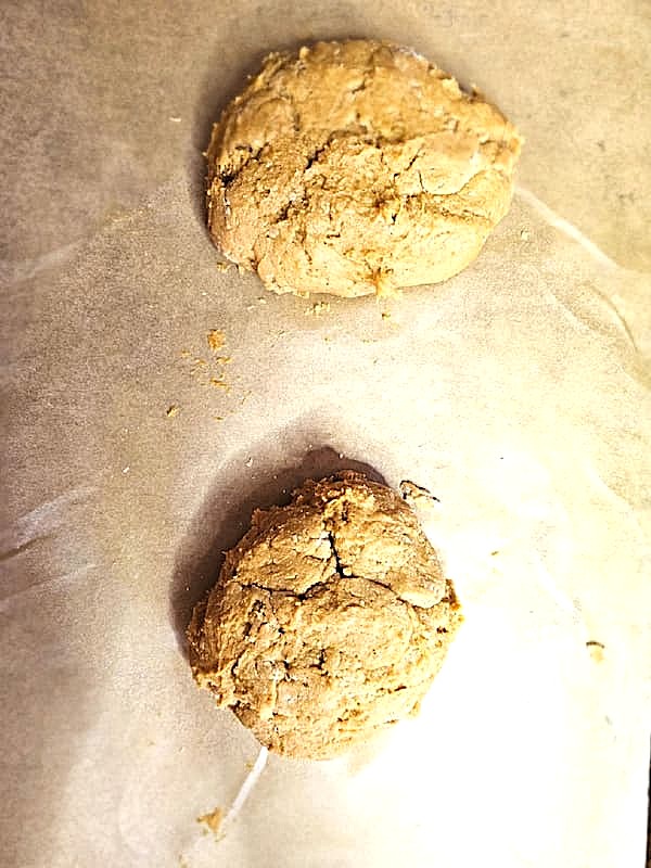 batter-shaped-into-two-mounds