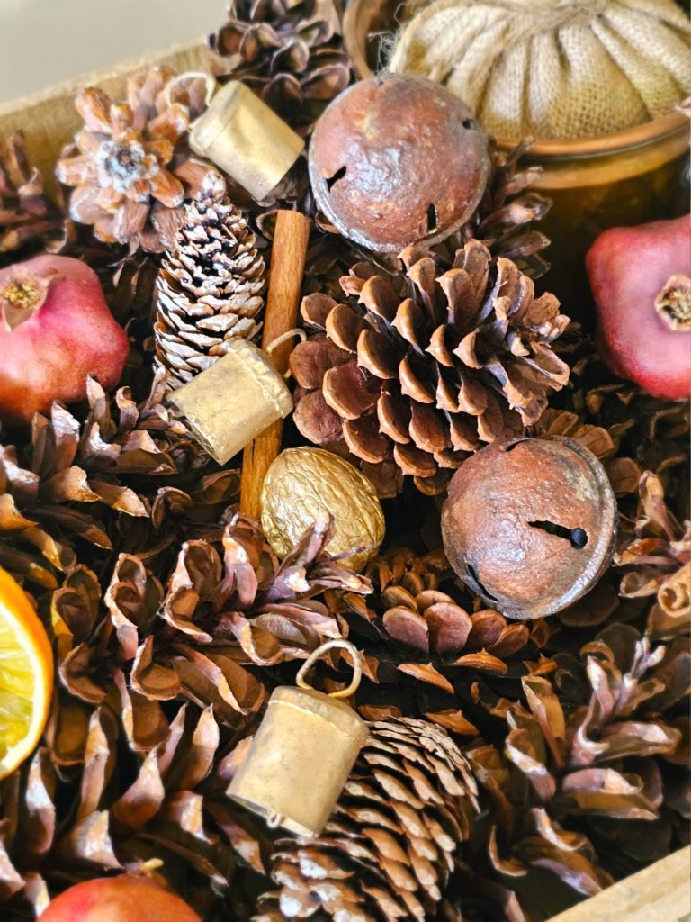 pinecones-small-brass-bells-rusty-bells-pomegranate-cinnamon