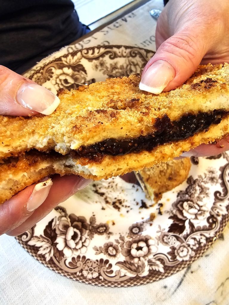 cornflake-french-toast-recipe-you-need-to-try-now-as-a-sandwich-with-fig-walnut-butter