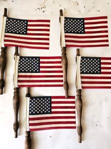 make-diy-vintage-spindle-american- flags-for-decor-flags-finished-on-spindles