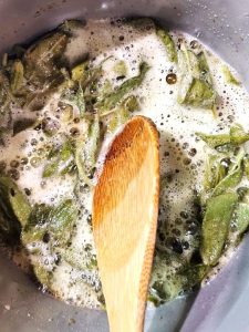 10-minute-sage-butter-sauce-recipe-sage-and-butter-foaming-to-get-crispy-sage