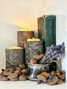 candle-holders-lavender-silver-cup-acorns